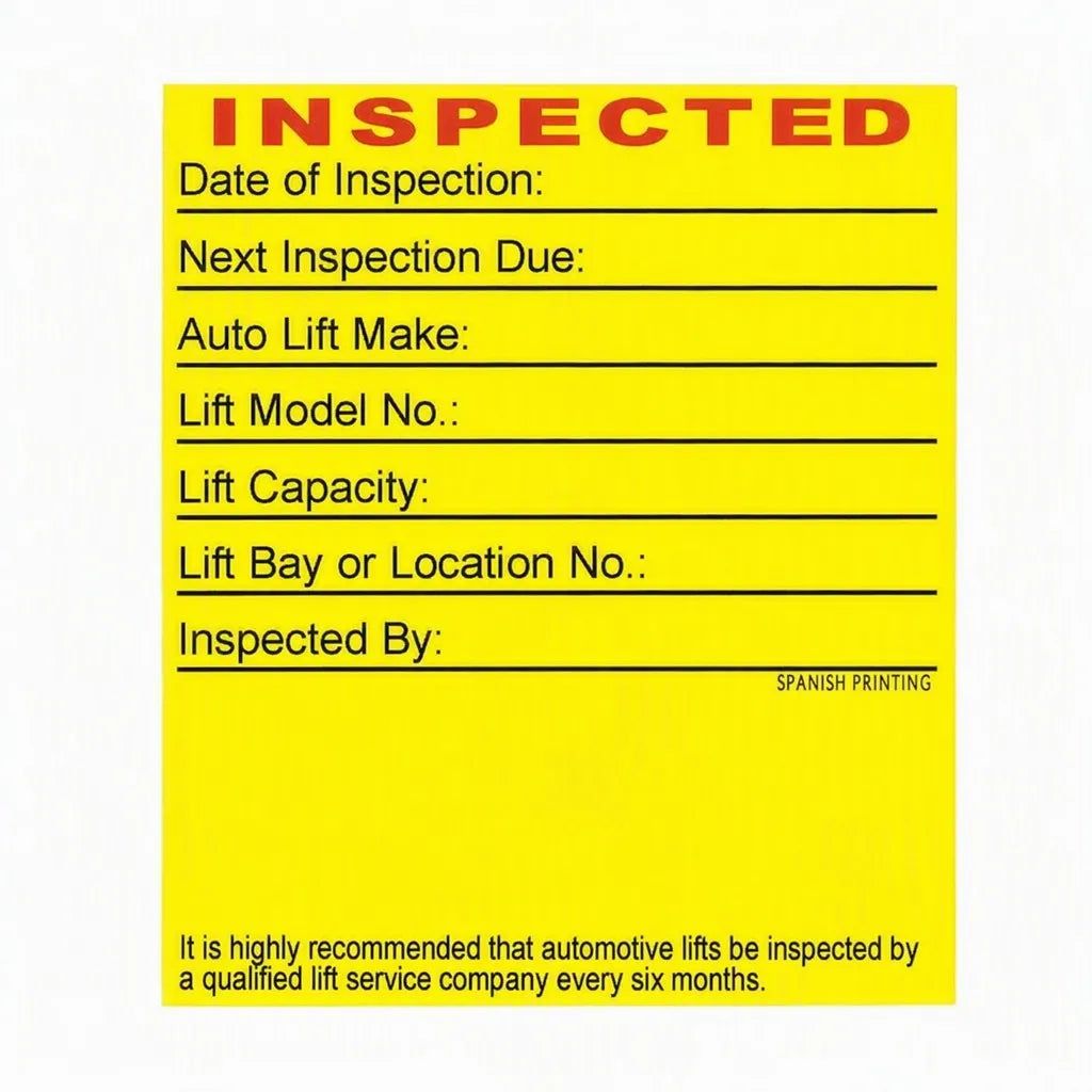 Lift Inspection Decal Roll of 250 (BH-7011-11)