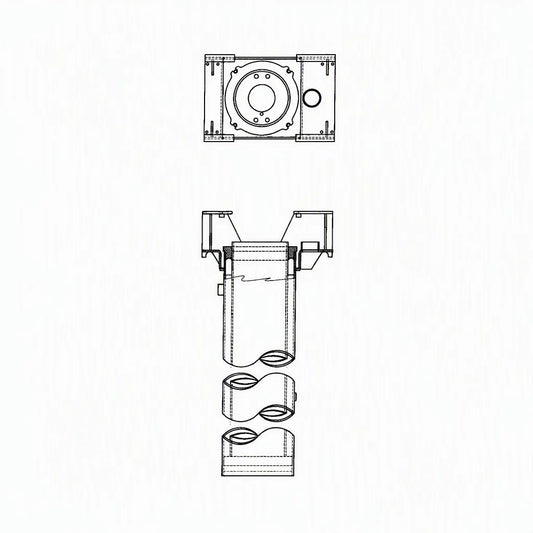 Rotary 12-5/8\" Front Cylinder Assembly Recess Man Leg (BH-9771-72)