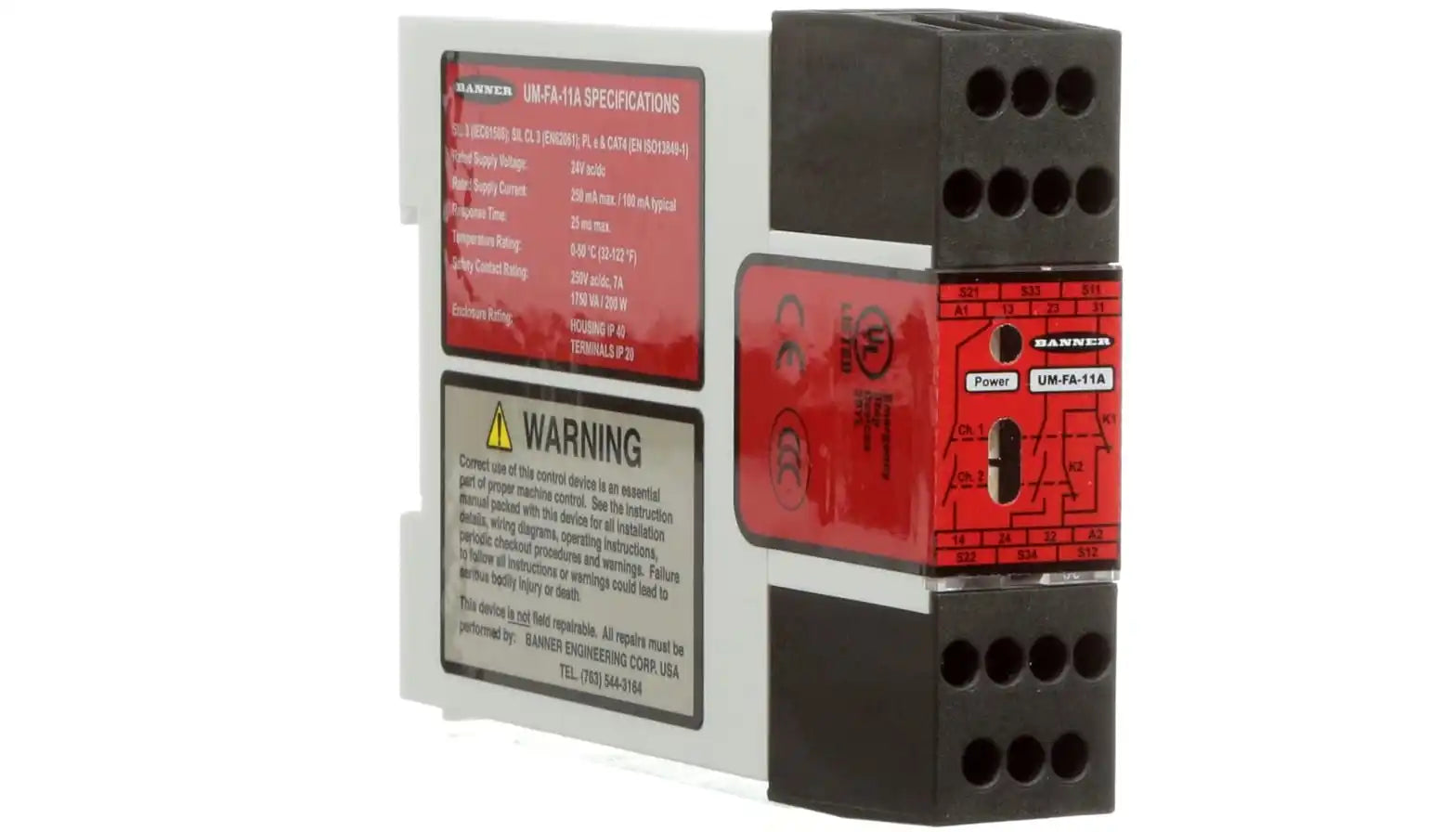 Banner UM-FA-11A Universal Input Safety Relay Module 24V